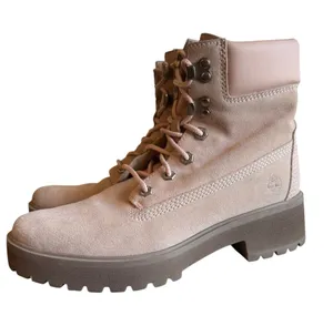 Timberland Waterproof Suede Lace Up Combat Boots Blush Pink Women’s US 8 EU 39 thumbnail 1