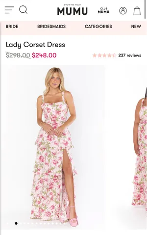 Lady Corset Show Me Your Mumu Dress Garden thumbnail 6