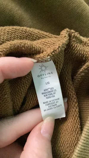 Brown Aerie Offline Hoodie Oversized thumbnail 6