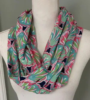 Simply Southern Floral Multicolor Infinity‎ Scarf Tropical thumbnail 1