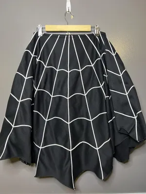 Grandin Road Spider Web Poncho Womens One Size Black Halloween Costume Spider thumbnail 5