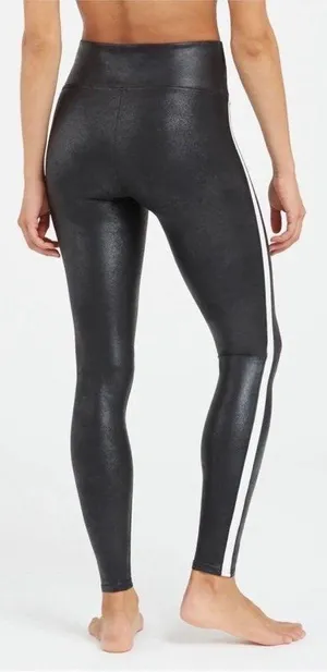 SPANX Faux Leather Side Stripe Leggings thumbnail 4