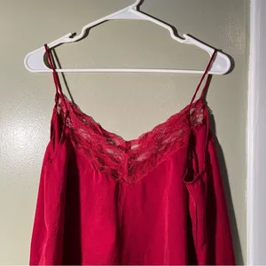 Boohoo Plus Women's Size 14 Lace‎ Trim Woven Cami Top Fuschia Pink Red V-Neck thumbnail 8