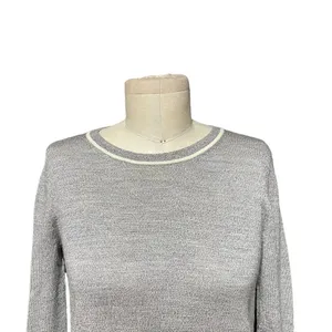 Theory Jaidyn Soft Luster Merino Wool Sweater in‎ Heather Gray Size XS thumbnail 2