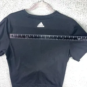 Adidas T-Shirt Women Small Black Tie‎ Front Sellout Sporty Aeroready Primegreen thumbnail 5