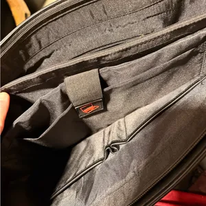Women's Black Faux Leather Tote Bag With Multiple Compartments & Adjustable Stra thumbnail 14
