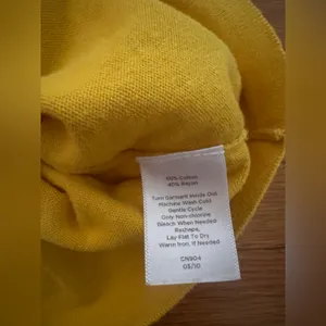 Talbots Canary Yellow Gold Knotted Button Cardigan with Pockets, Size 3X thumbnail 5