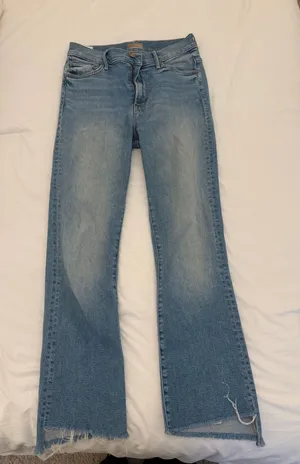 MOTHER Denim Jeans Fray Insider Crop thumbnail 1