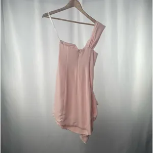 Shoshanna One Shoulder Draped Mini‎ Dress in Pink Size 0 thumbnail 8