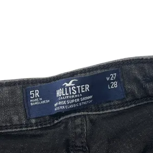 Hollister Juniors 5R Jeans Black High Rise Super Skinny Distressed Stretch thumbnail 7
