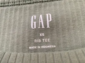 Gap Sage Green Ribbed Top thumbnail 2