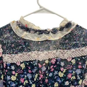 Its Anitsa Paris Womens M Floral Camelia Dress France T2 Vintage thumbnail 8