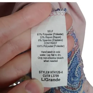 Womens Floral Paisley‎ Tunic Top L 3/4 Sleeve Pink Mixed Media Le Lis Spring NWT thumbnail 9
