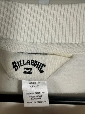 N268. Billabong women’s Cream Tropical Sunset Graphic Sweatshirt oversized thumbnail 3
