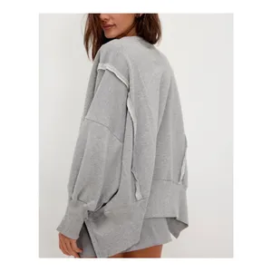 NWT Free People ‎ “New York” Grey Camden Pullover thumbnail 8