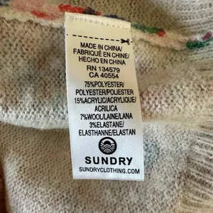 Anthropologie M Sundry Sweater Pullover Thin Soft Knit Crewneck Women's thumbnail 4