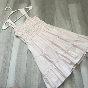 Sunday Best Dress milkmaid tiered mini martine poplin womens Pink (xsmall) girly thumbnail 4