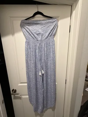 Blue and white jumpsuit Size M thumbnail 3