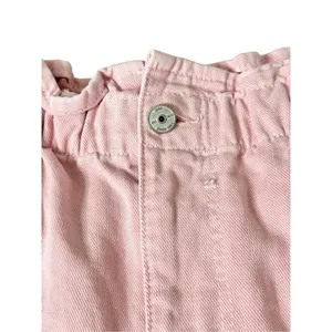 Zara Denim Shorts‎ Size 6US Pink Cutoff Elastic Waistline High Waist thumbnail 6
