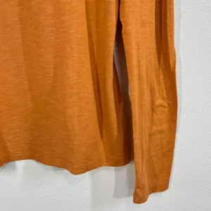 Horny Toad Marley V-Neck Long Sleeve Tee Medium Organic Cotton Tencel Orange Y2K thumbnail 8
