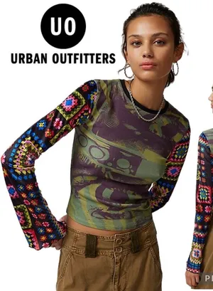Urban Outfitters Crochet Patterned Top thumbnail 1