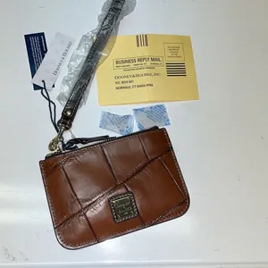 Dooney & Bourke Croco Cognac Wristlet- Mini Bag- NEW thumbnail 10