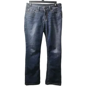 Silver Jeans Womens Size 29 Suki Surplus Low Bootcut‎ Jean Dark Blue thumbnail 8