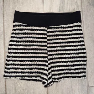 Nasty Gal Crochet Striped Shorts - Size 6 thumbnail 1