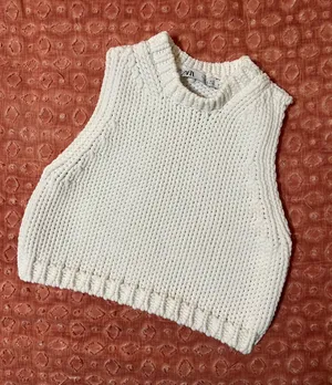 ZARA Knit Sweater Tank thumbnail 1