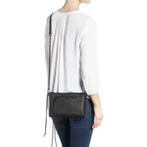 Rebecca Minkoff Avery Mini Crossbody Bag Vintage Pink Silver Hardware Purse thumbnail 9