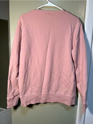Banana Republic Women's Size Medium Crewneck Sweatshirt‎ Light Pink Clean Terry thumbnail 6