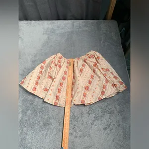 Free people gaia printed Floral Patterned Cream mini Skirt medium thumbnail 8