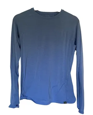 L.L.Bean‎ light blue long sleeved athletic top women's size XS workout shirt thumbnail 1