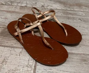 Kate Spade Rose Gold and Brown Sandals Size 8 thumbnail 1