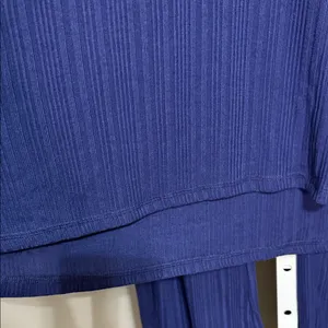 Sunday Brunch 2X NWT Rib Knit Lounge Set Deep Blue Soft‎ Comfy Cozy Chic thumbnail 4