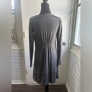 Ariat Y2K Studded Velvet‎ Dress XS goth vintage embellished layered thumbnail 8