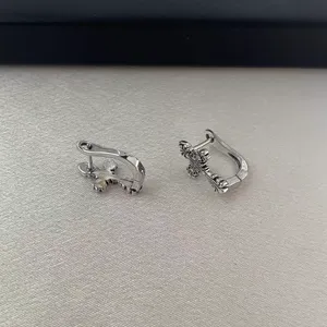 Vintage Cross Hoop Earrings for Men Women Streetwear Hip Hop Punk Unisex Style thumbnail 3
