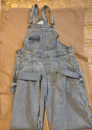 Celebrity Pink Blue Jean overalls thumbnail 1