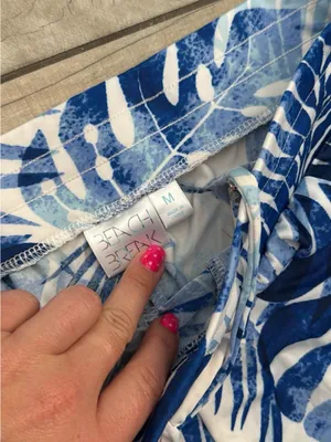 Beach Flowy Pant Blue Size M thumbnail 2
