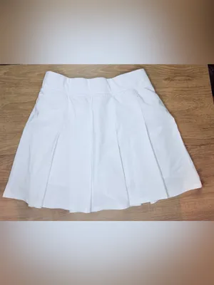Abercrombie & Fitch White Tennis Skirt with Built-In Shorts Athletic Pleated S thumbnail 8