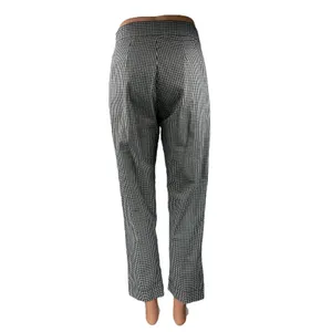 Brandy Melville Black White Gingham Checkered High Waisted Trouser Pants Size S thumbnail 3