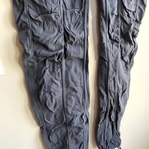 Athleta dark gray hiking pants women's XS nylon trousers pockets‎ no drawstring thumbnail 3