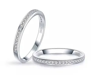 Sterling Silver SIZE 6 925  Stackable Dazzling Cubic Zirconia Ring thumbnail 1