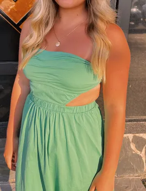 Green midi dress thumbnail 2
