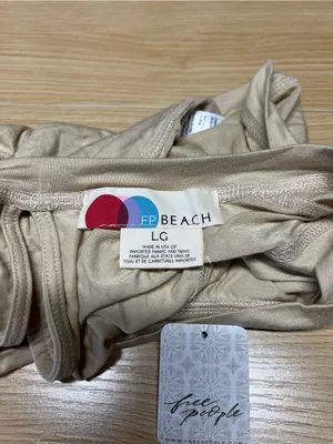 Free People FP Beach Morningside Crop Top Sable Sand Size L NWT thumbnail 5