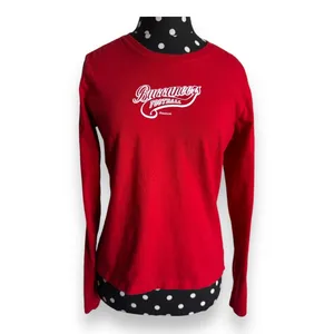 Reebok Womens Top Sz‎ M Red Long Sleeve Tampa Bay Buccaneers Tee Shirt thumbnail 2