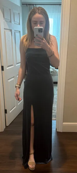 Revelry Steph Velvet Bridesmaid Dress thumbnail 3