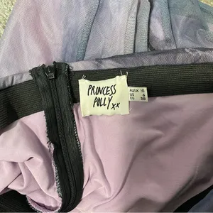 Princess Polly Purple The Bella‎ High Waisted Mesh Mini Skirt Women's Size 6 thumbnail 3