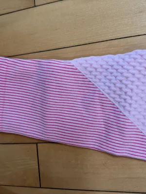 Pink Two Piece Work Out Athleisure Set Seamless Ribbed High Waist Size Large thumbnail 6
