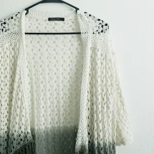 Young Fabulous and Broke Peer Tree Crochet Fringe Ombre Cardigan Sweater thumbnail 3